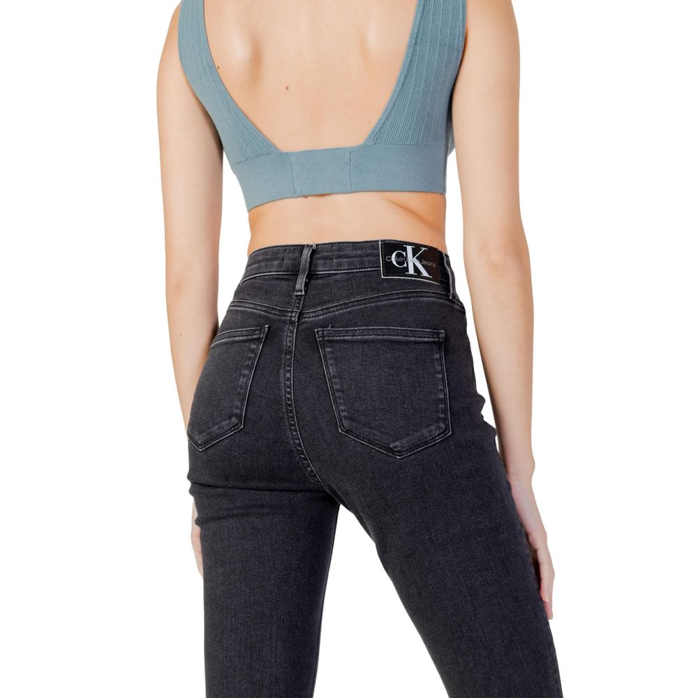 Calvin Klein Jeans Black Cotton Skinny Jean