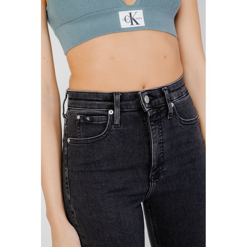 Calvin Klein Jeans Black Cotton Skinny Jean