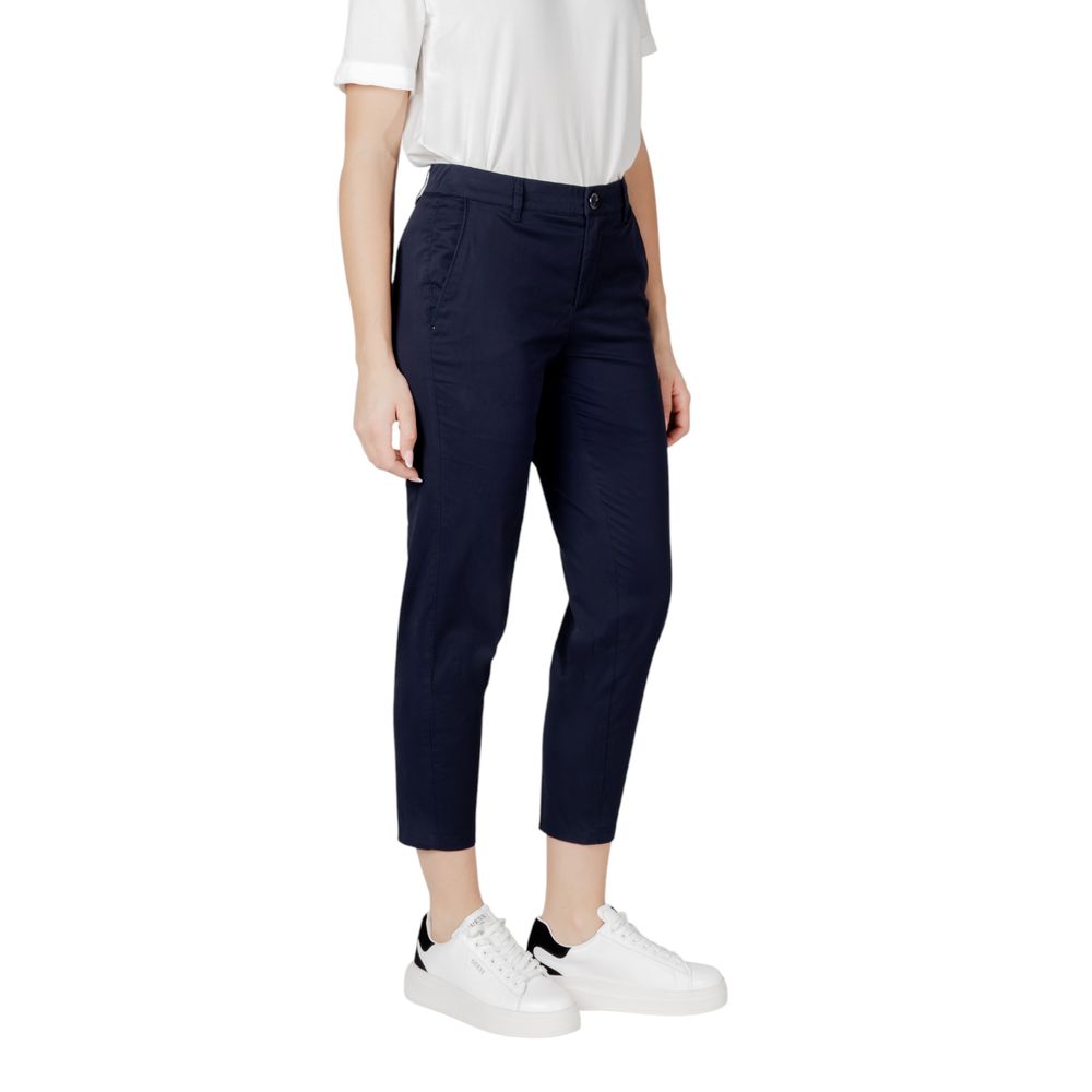Street One Blue Cotton Pant