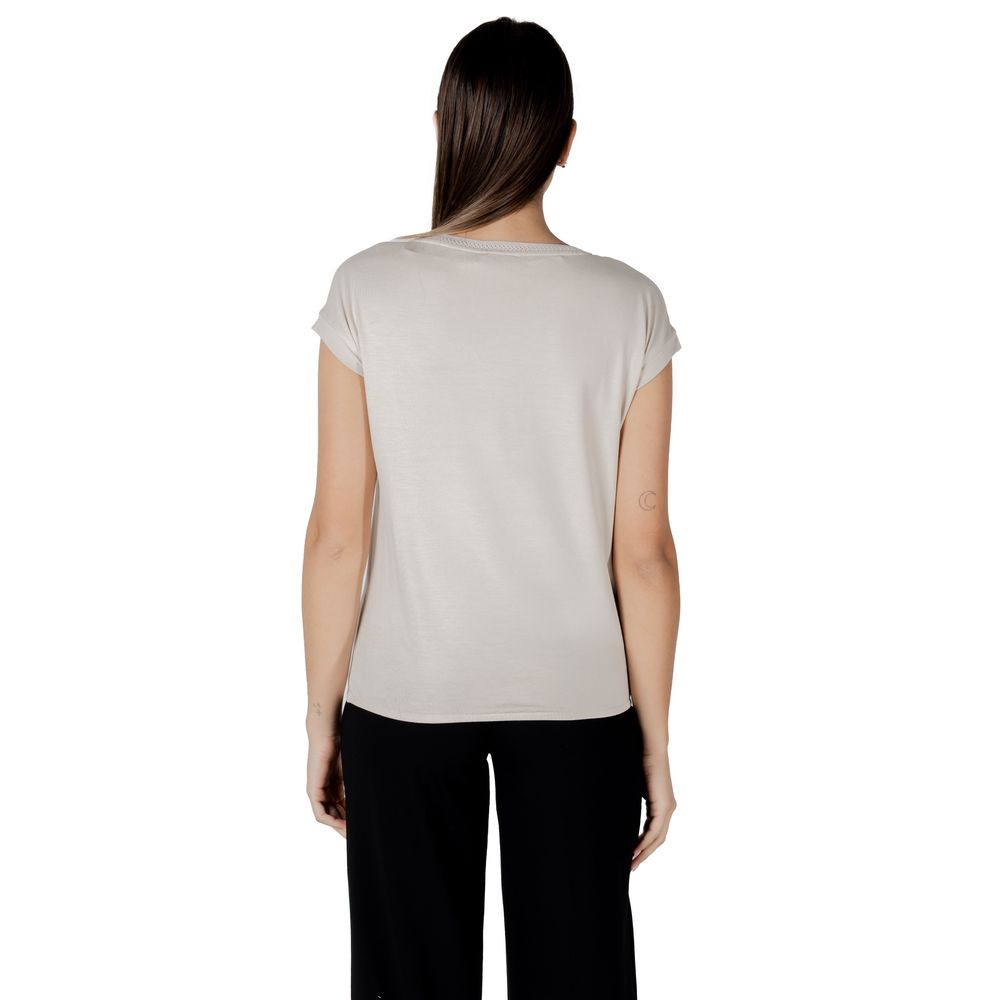 Street One Beige Viscose T-Shirt