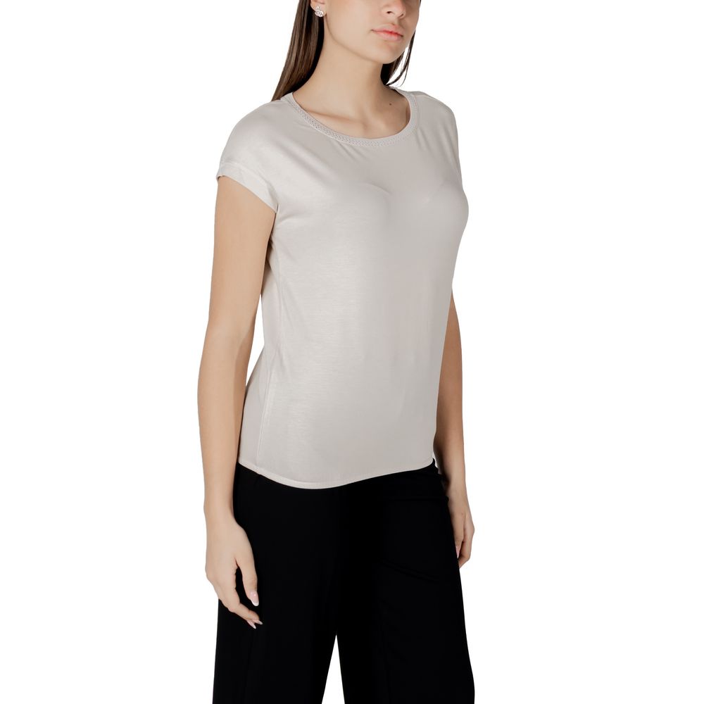 Street One Beige Viscose T-Shirt