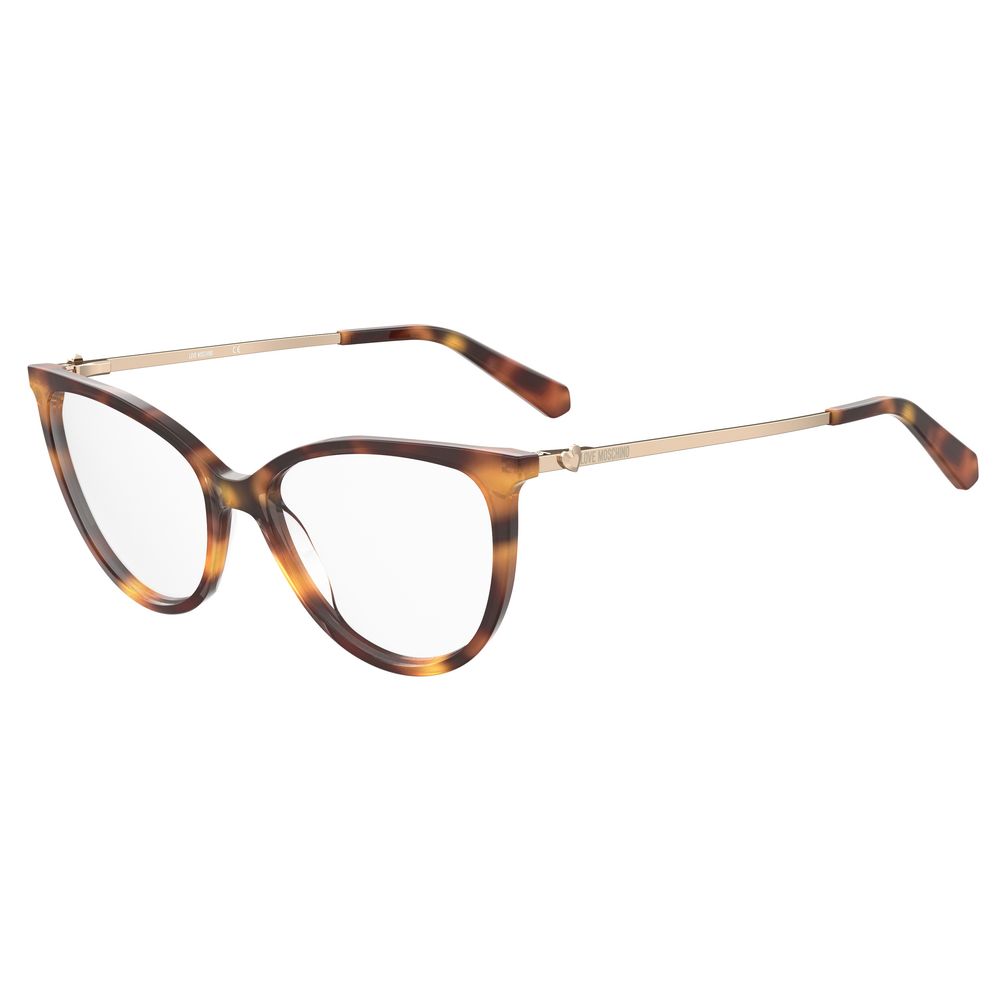 Love Moschino Brown Haircalf Frames
