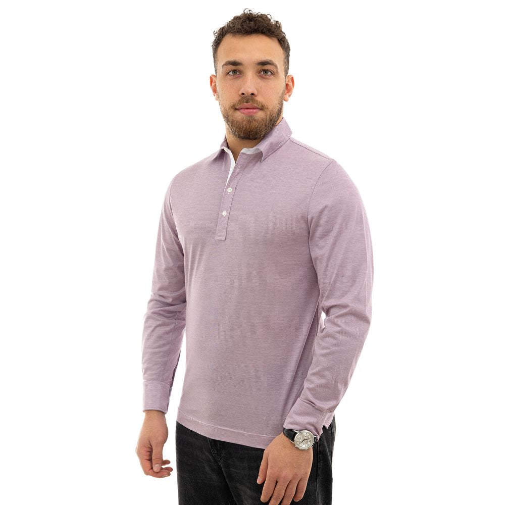 Canali Roza bombažna polo majica