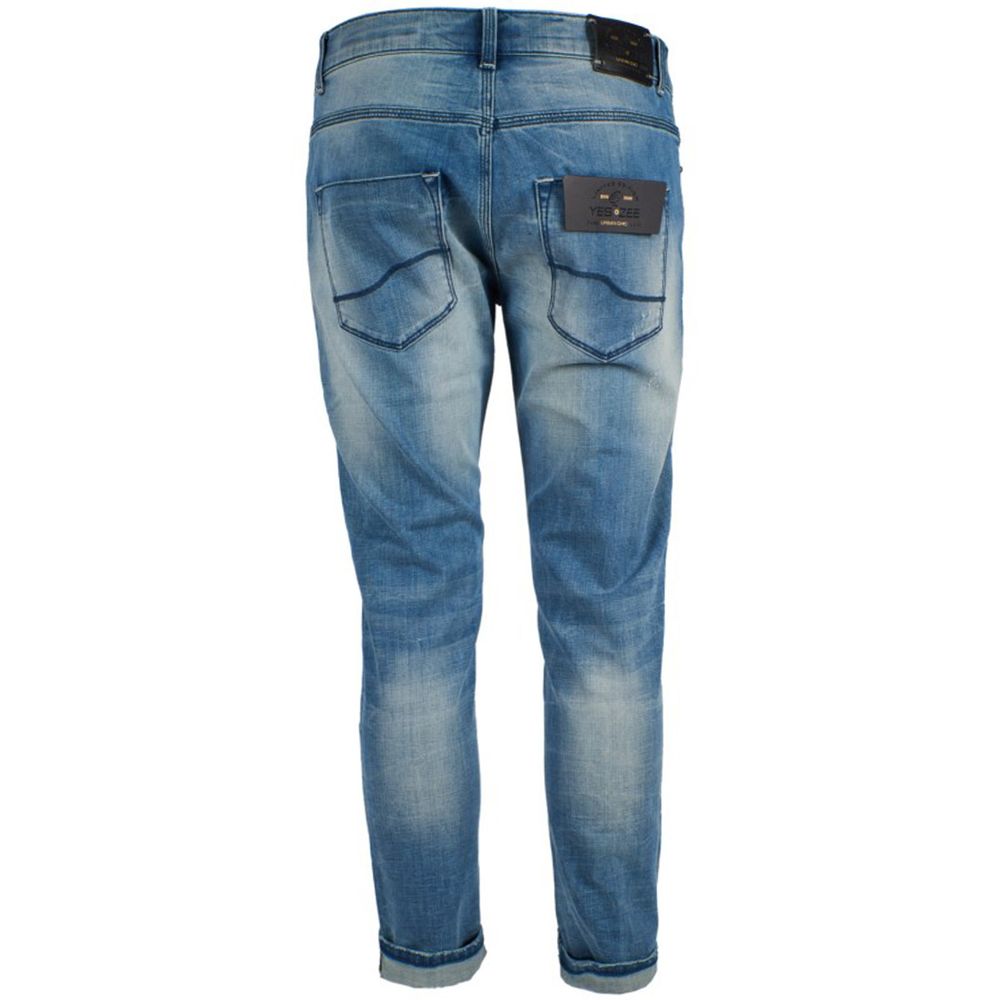 Yes Zee Blue Cotton Men Jeans