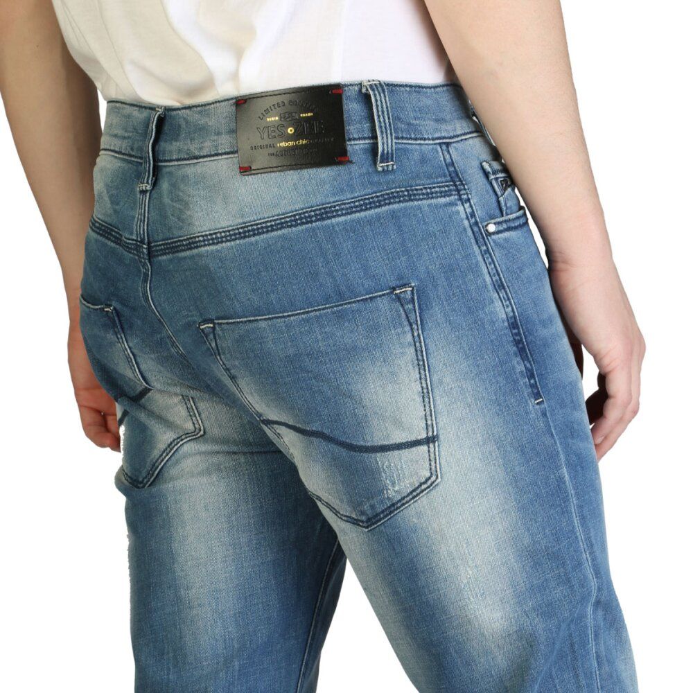 Yes Zee Blue Cotton Men Jeans