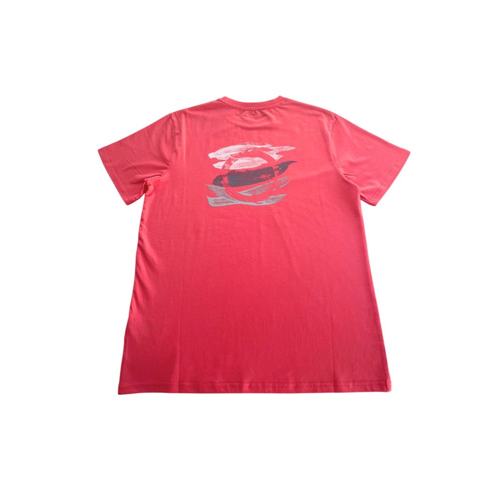 Trussardi Beachwear Red Cotton Men T-Shirt
