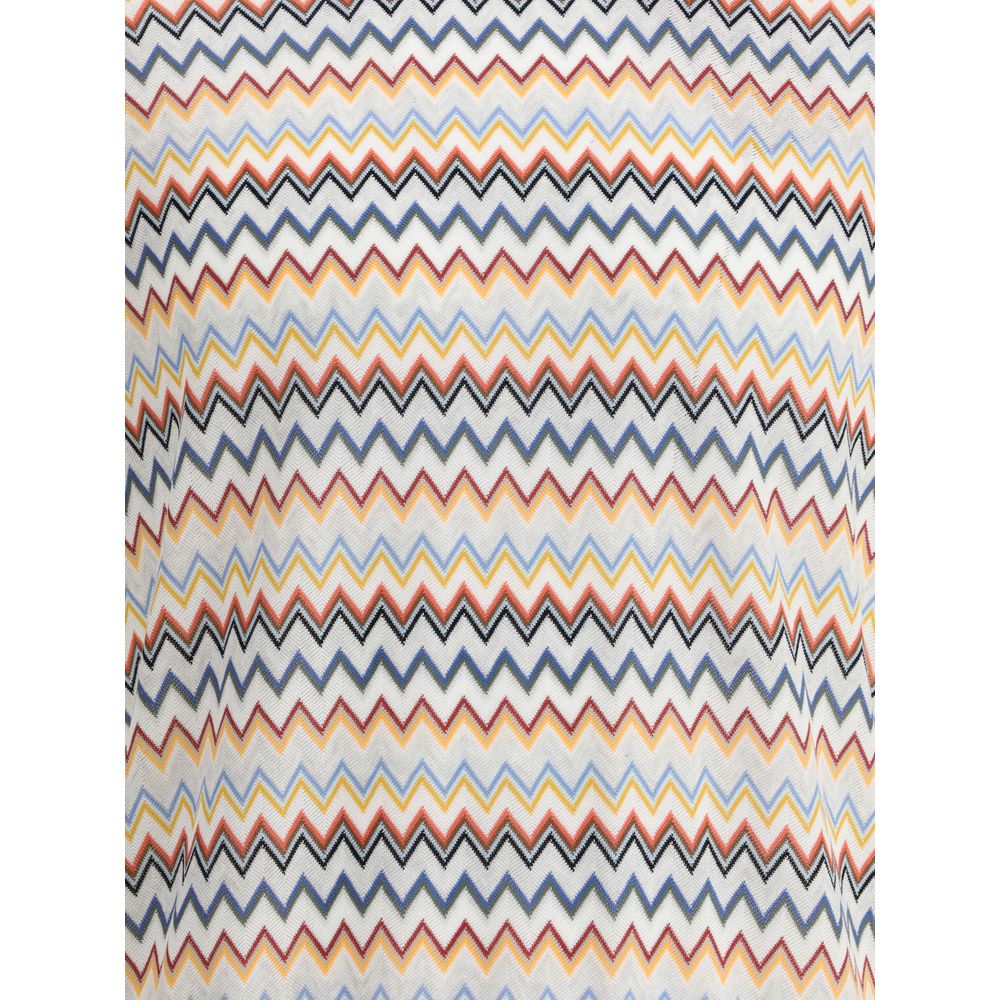 Missoni Pletena majica s cik-cak vzorcem