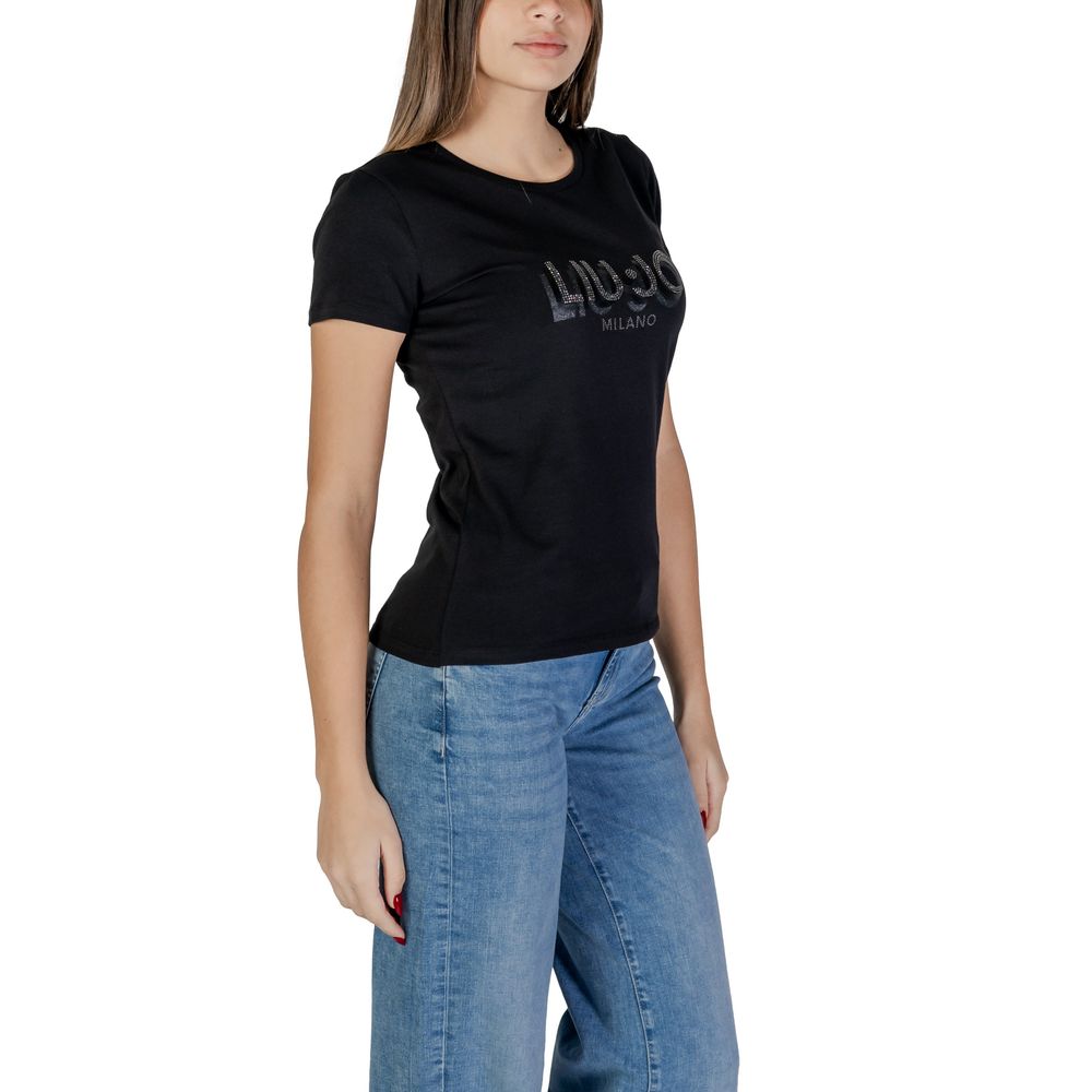 Liu Jo Black Cotton T-Shirt