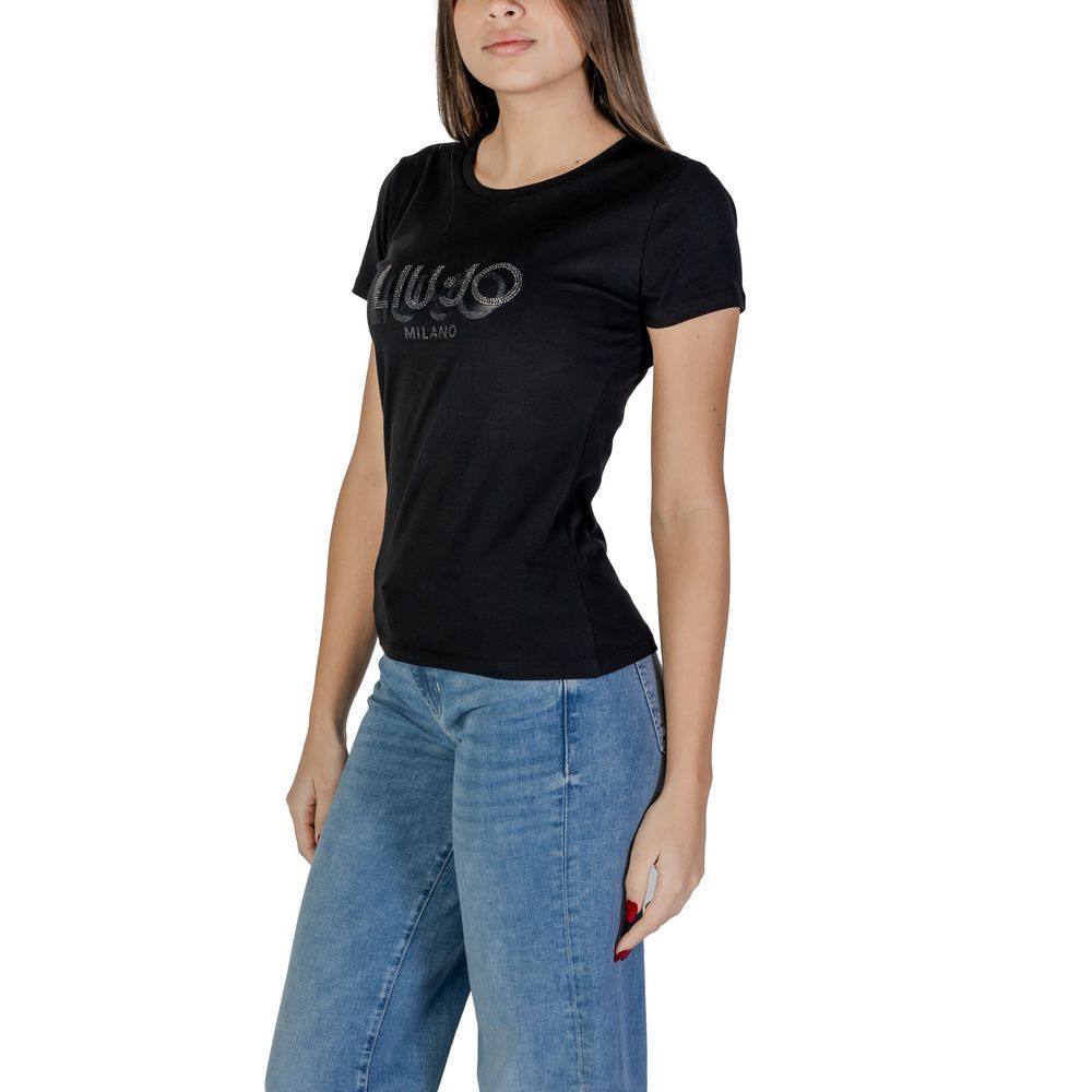 Liu Jo Black Cotton T-Shirt