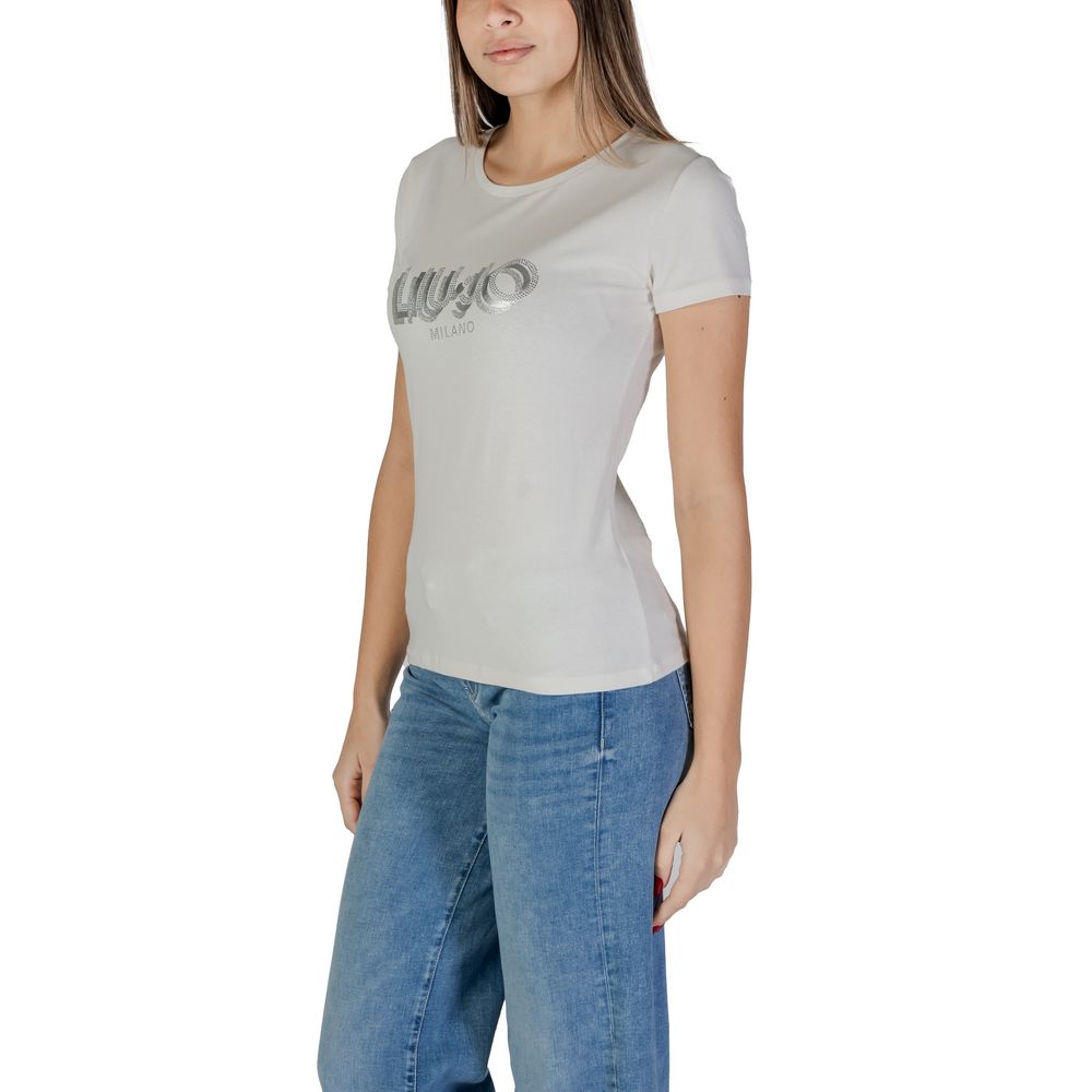 Liu Jo White Cotton T-Shirt
