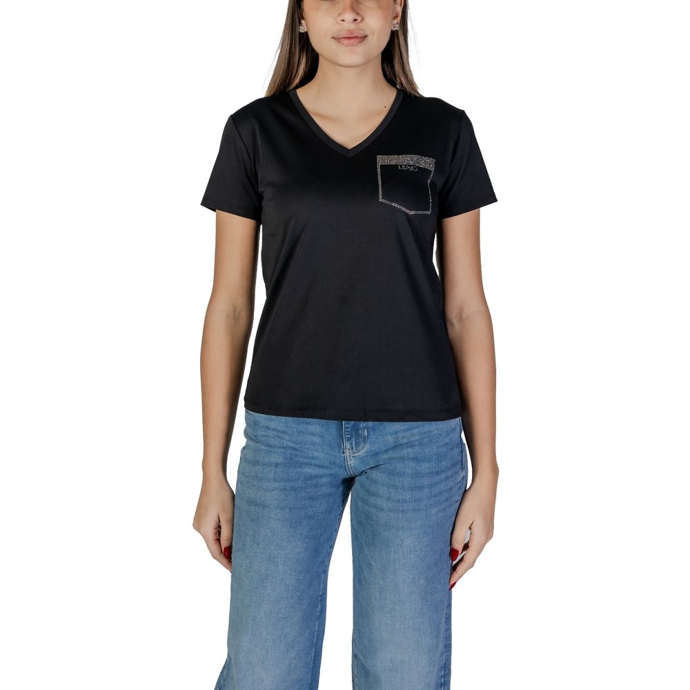 Liu Jo Black Cotton T-Shirt