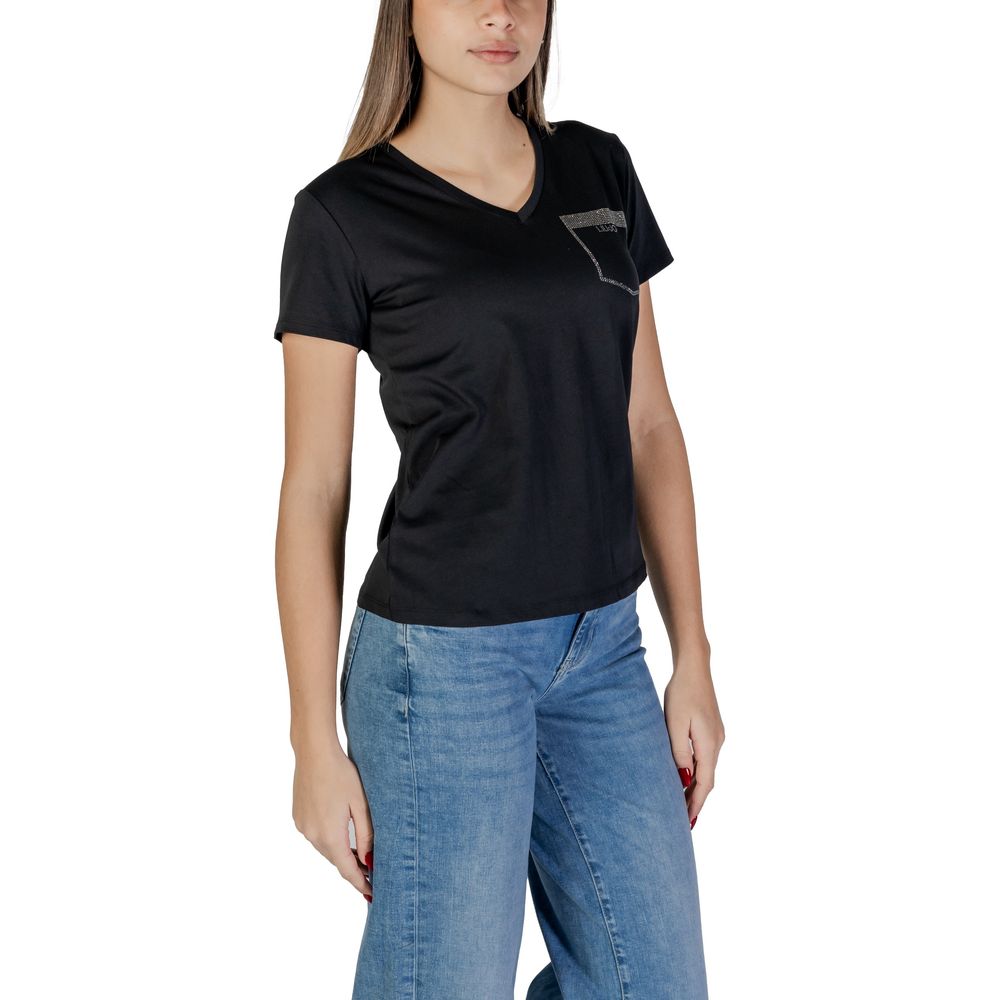 Liu Jo Black Cotton T-Shirt