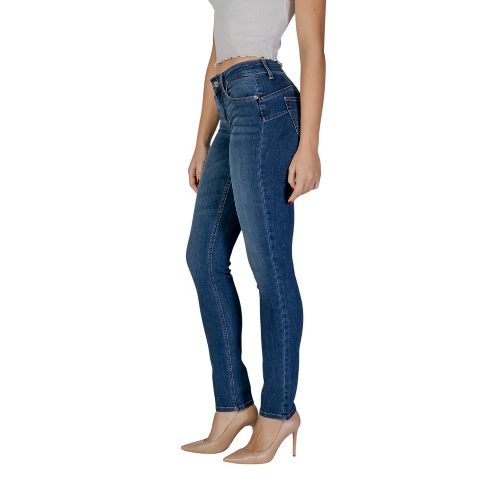 Liu Jo Blue Cotton Slim Fit Jean