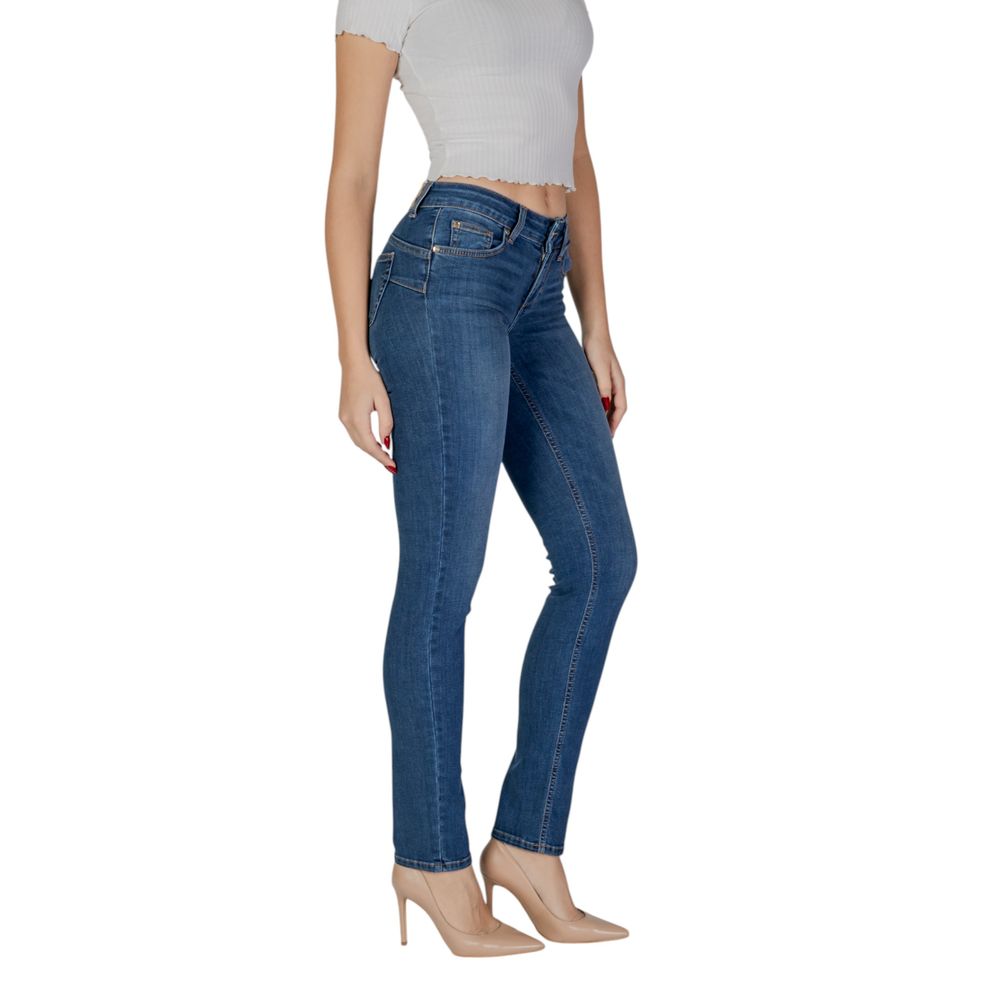 Liu Jo Blue Cotton Slim Fit Jean