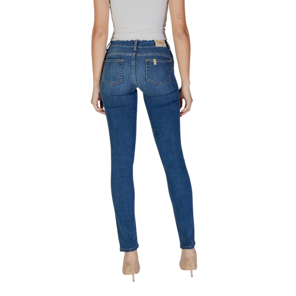 Liu Jo Blue Cotton Slim Fit Jean