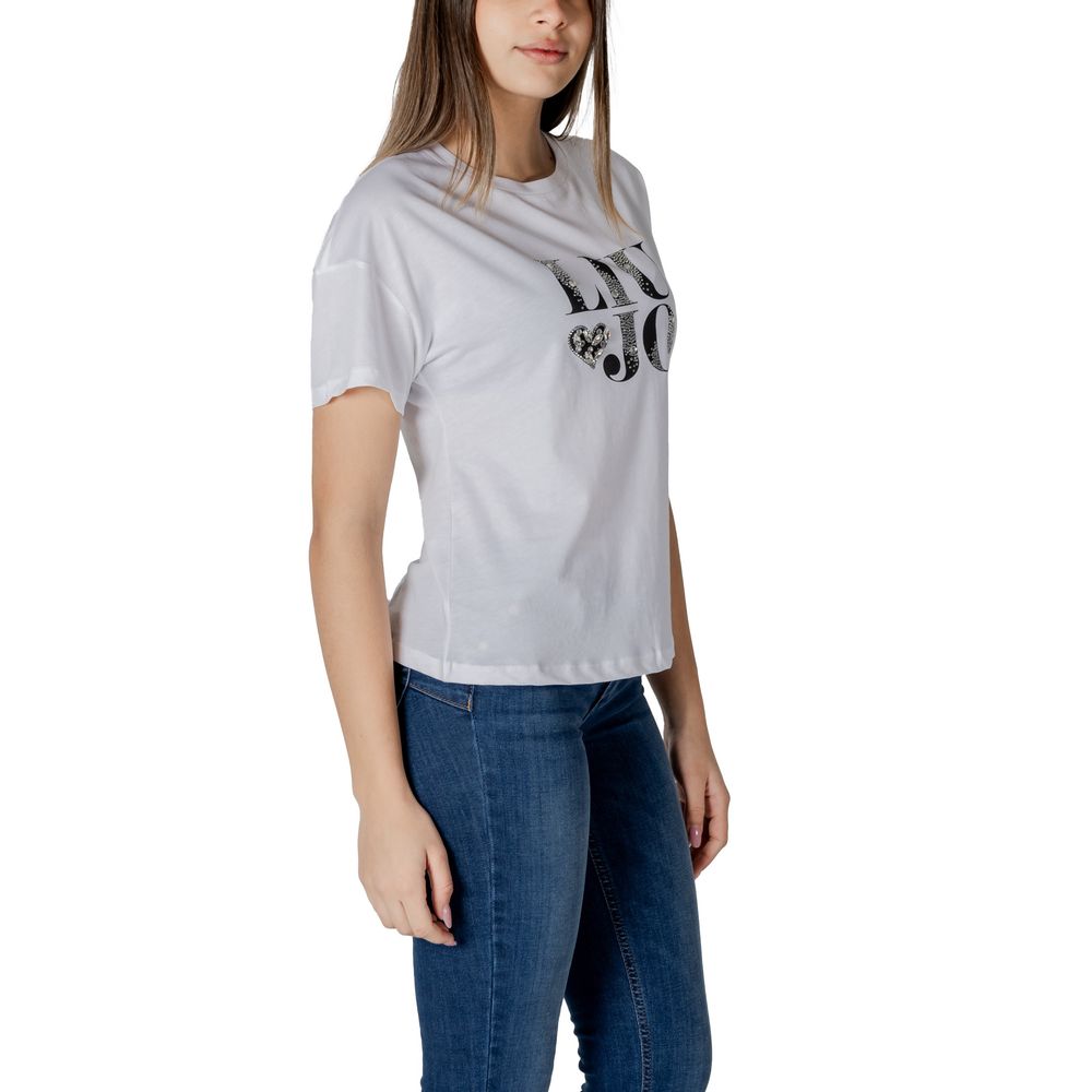 Liu Jo Black And White Cotton T-Shirt