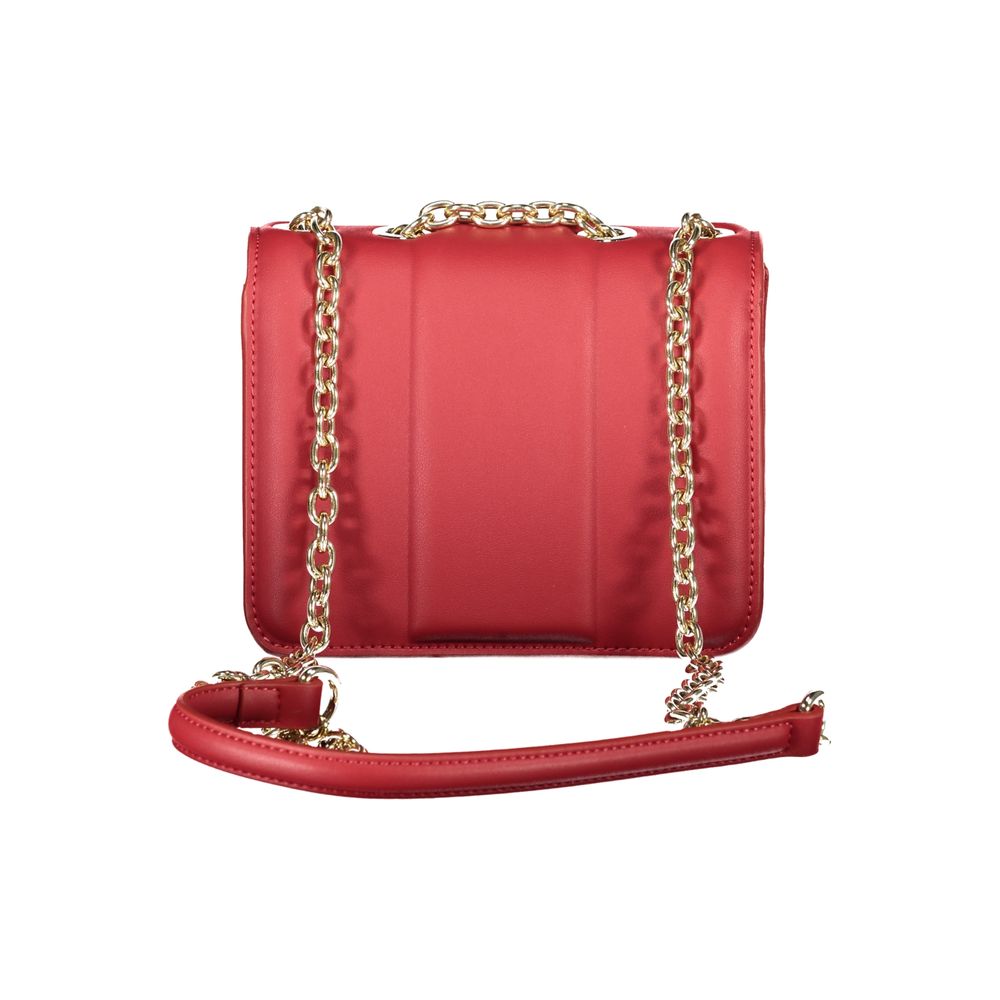 Mario Valentino Red Polyethylene Women Handbag