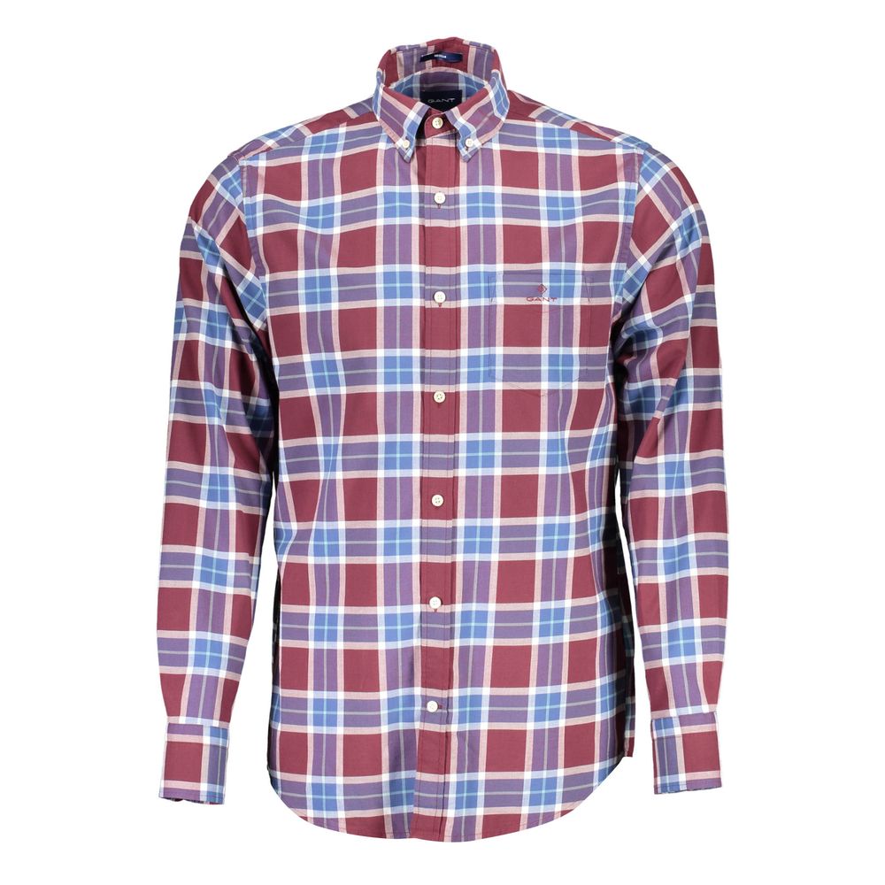 Gant Purple Cotton Men Shirt
