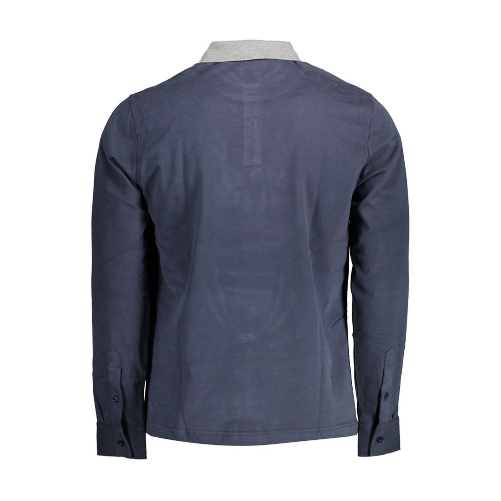 Harmont & Blaine Modra bombažna moška polo majica