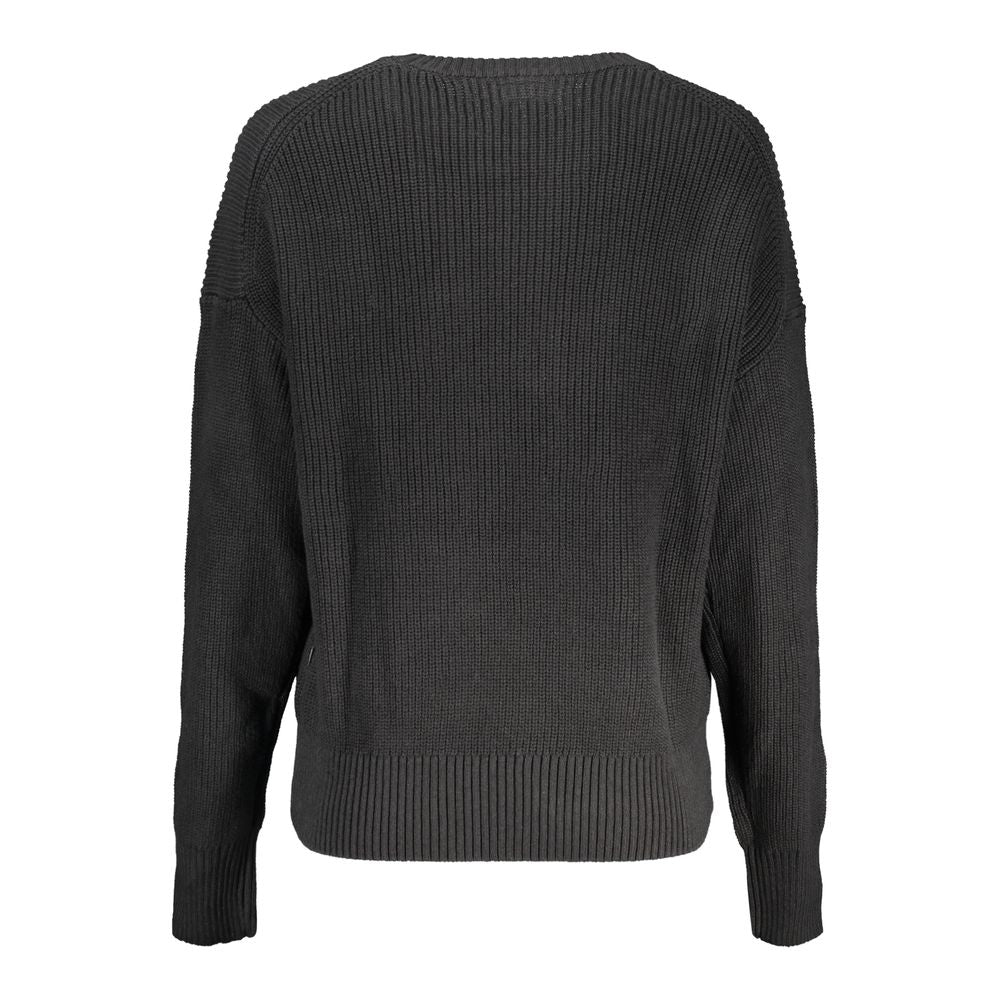 Guess Jeans Black Cotton Sweater