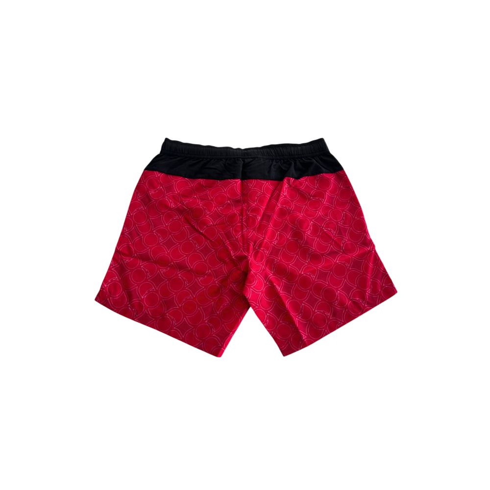Trussardi Beachwear Red Polyester Men's Swim Short