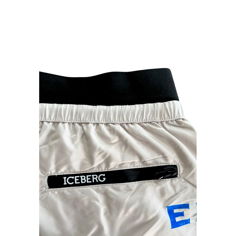 Iceberg White Polyester Men Swim Short