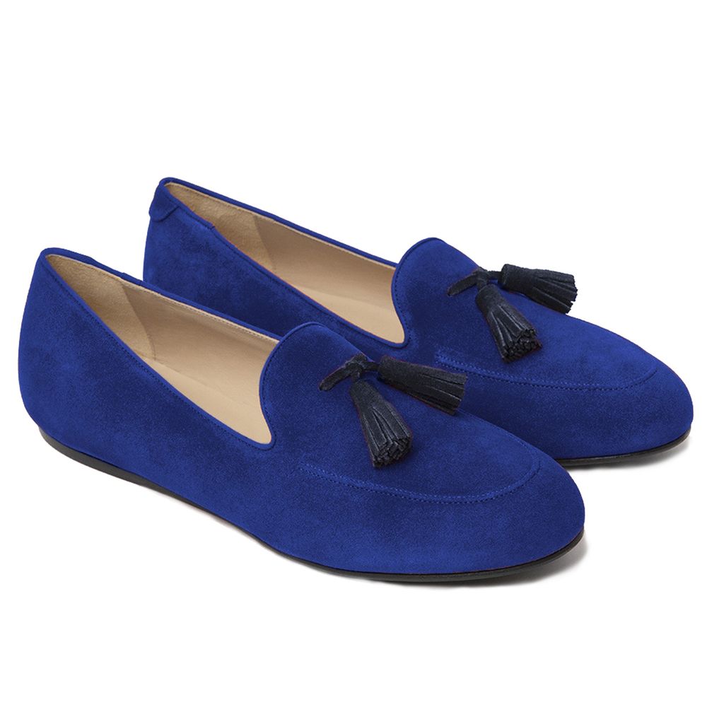 Charles Philip Modra teletina Unisex mokasina