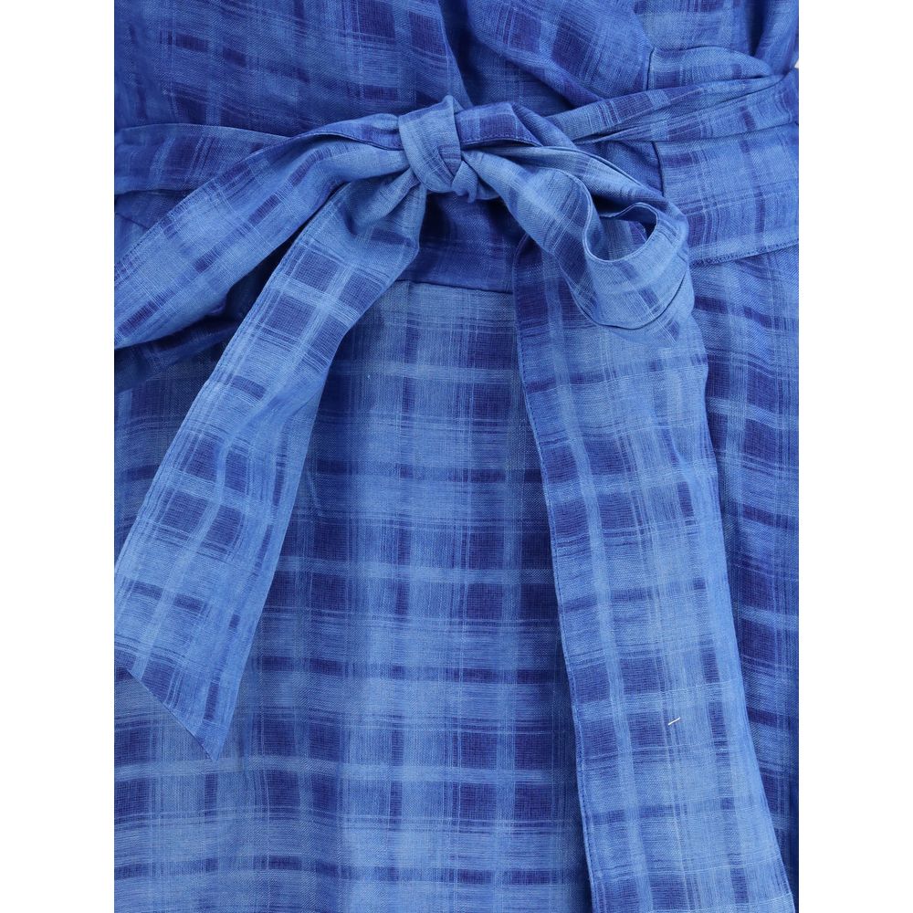 Sara Roka Check chemisier Dress