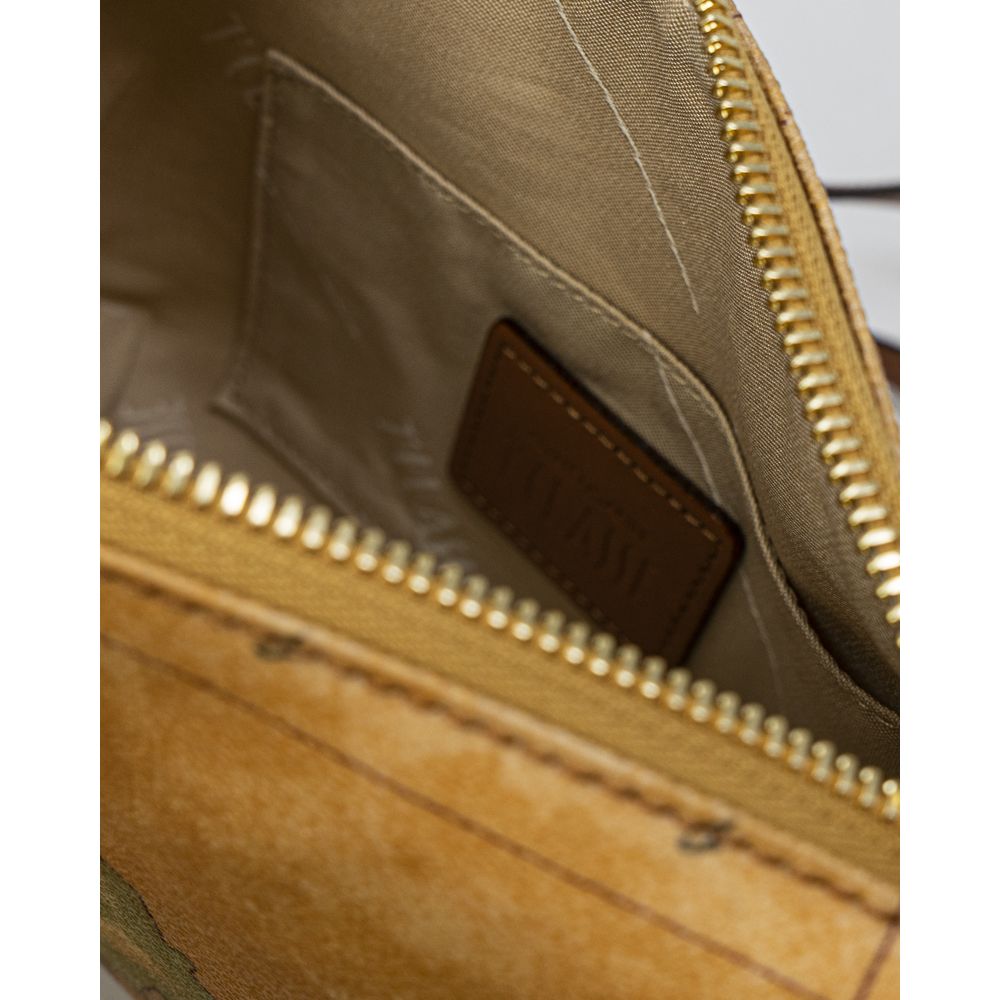 Alviero Martini Prima Classe Beige Leather Handbag