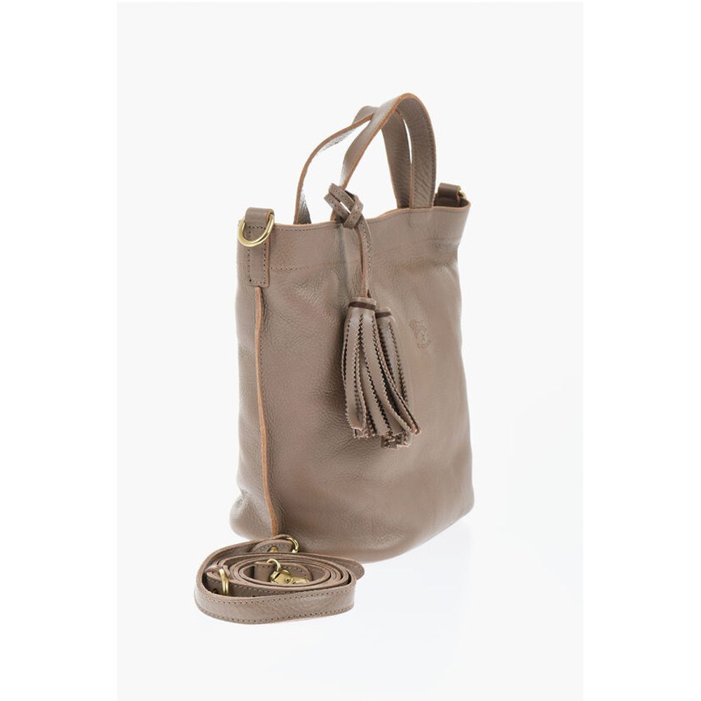 Il Bisonte Textured Leather Bucket Bag