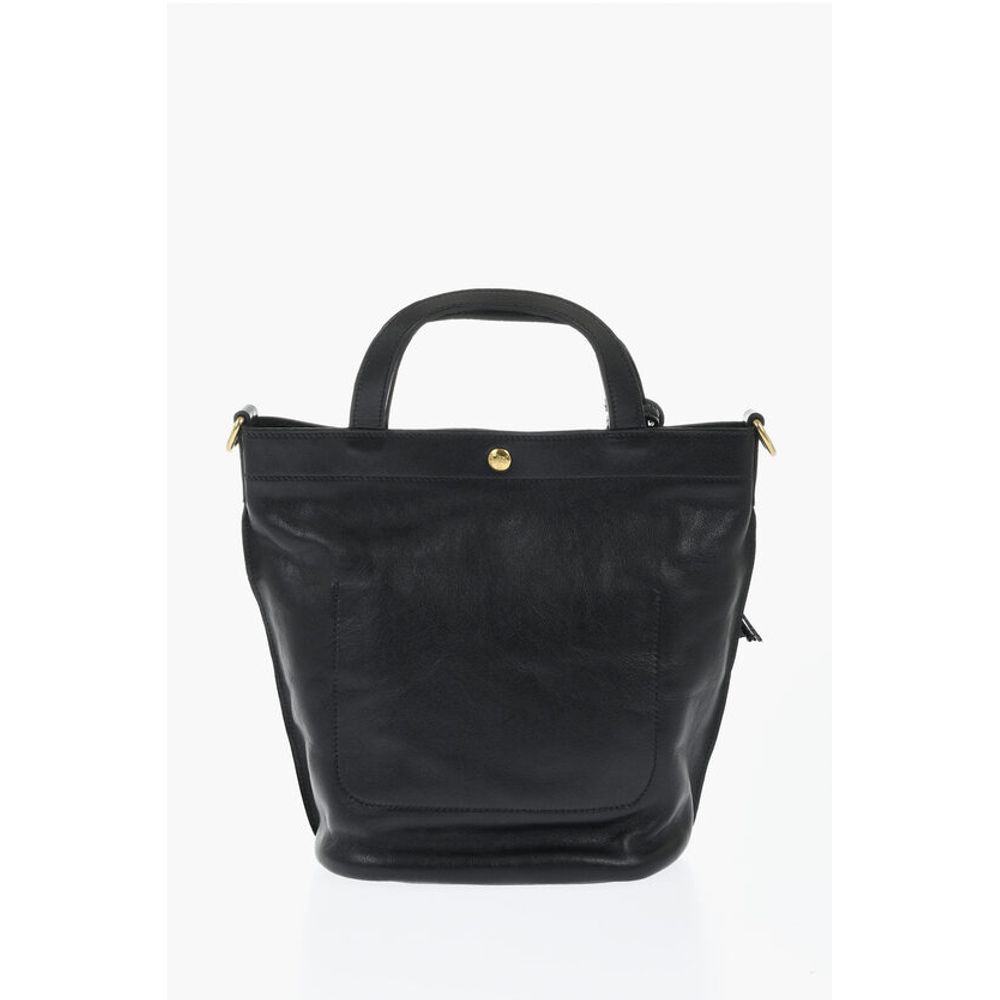Il Bisonte Textured Leather Bucket Bag