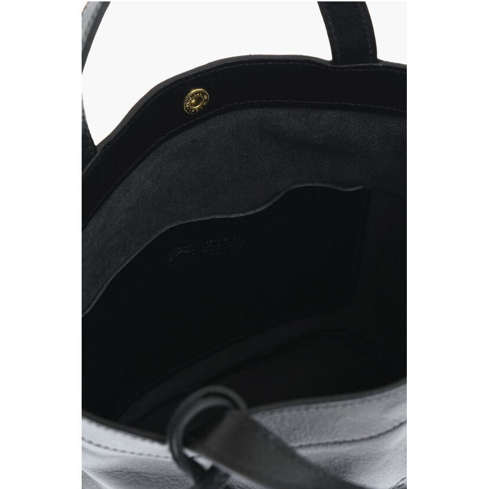 Il Bisonte Textured Leather Bucket Bag