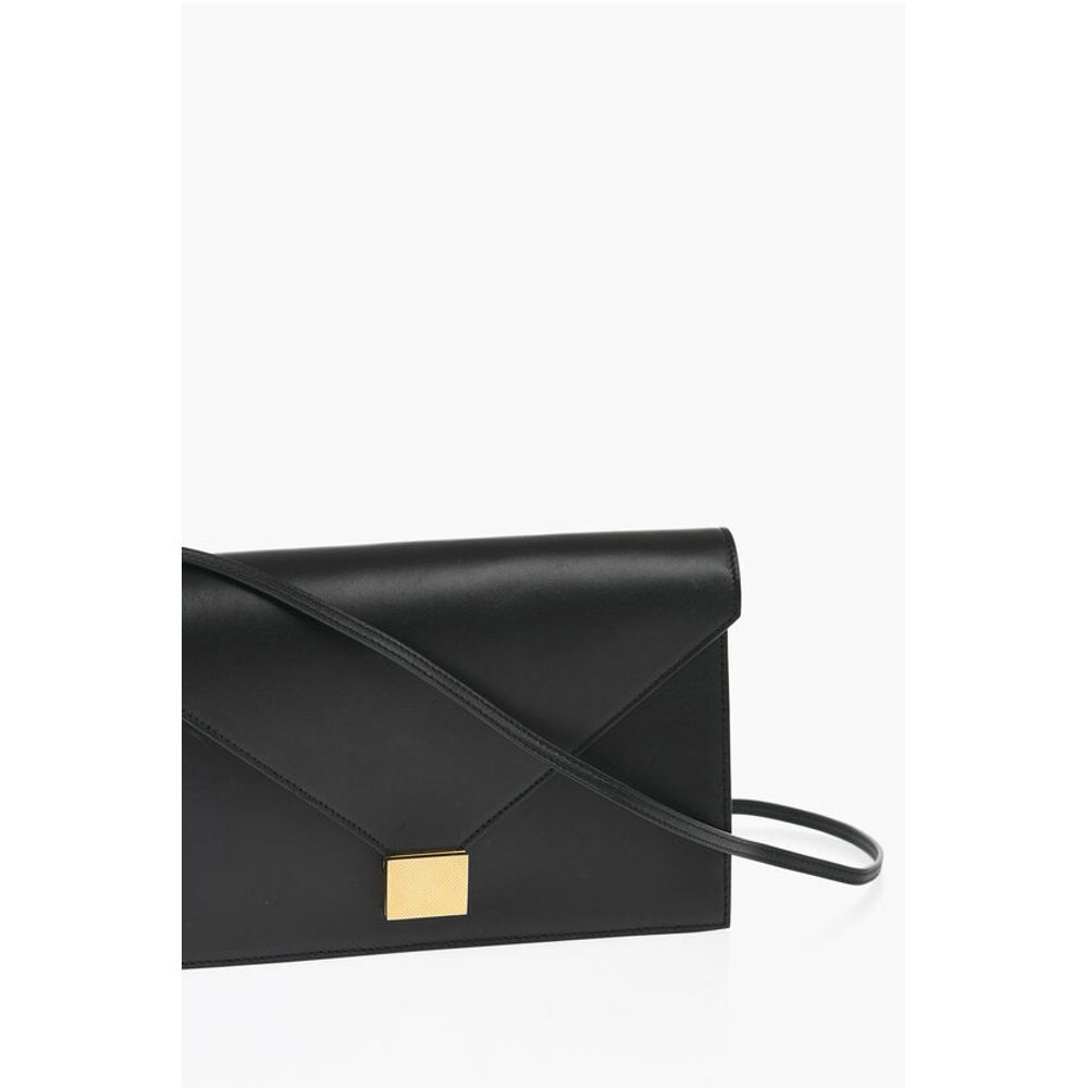 Victoria Beckham Leather Shoulder Messanger Bag with Golden Closure