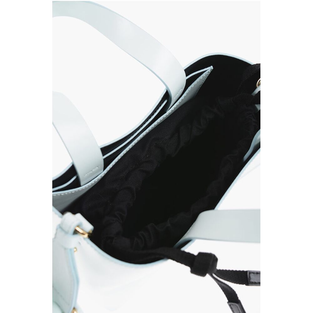Marni Leather MUSEO Mini Tote Bag with Removable Shoulder Strap