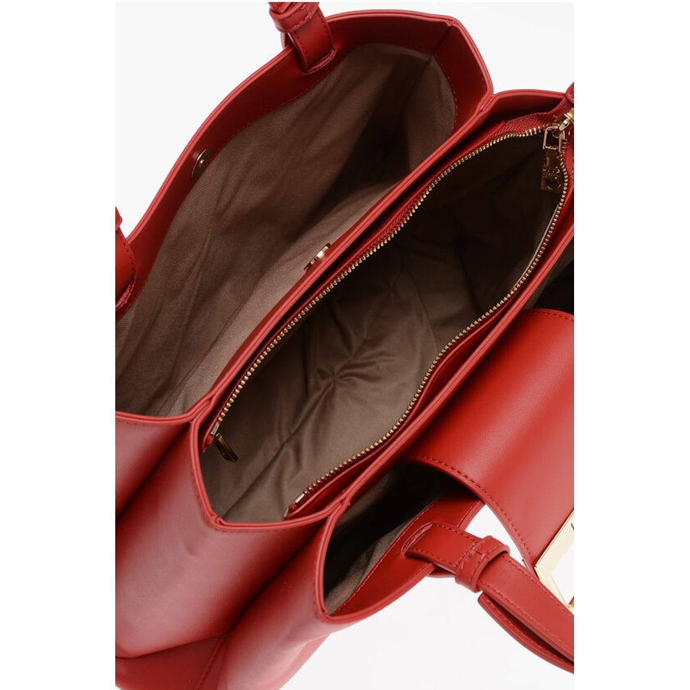 Moschino LOVE 3 Compartment Faux Leather Tote Bag