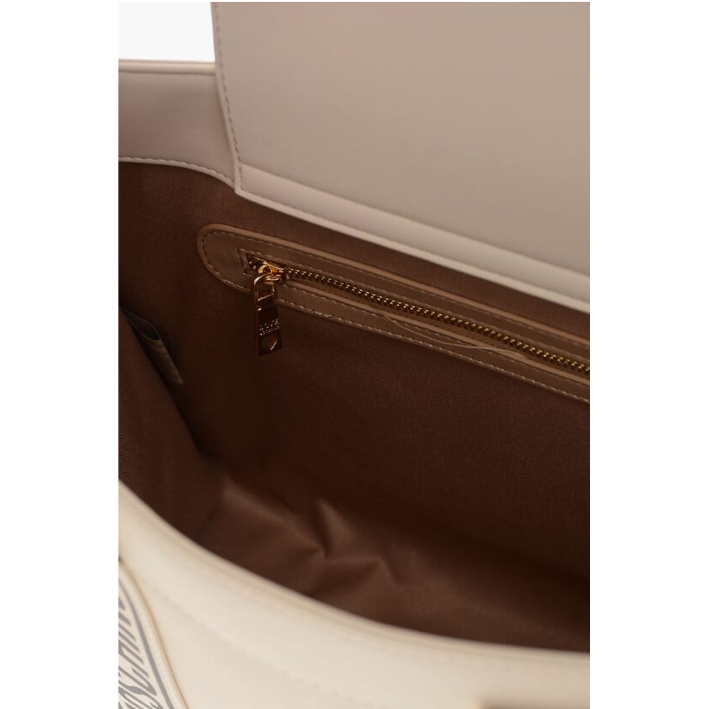 Moschino LOVE MOSCHINO Faux Leather Tote Bag with Logoed Bands
