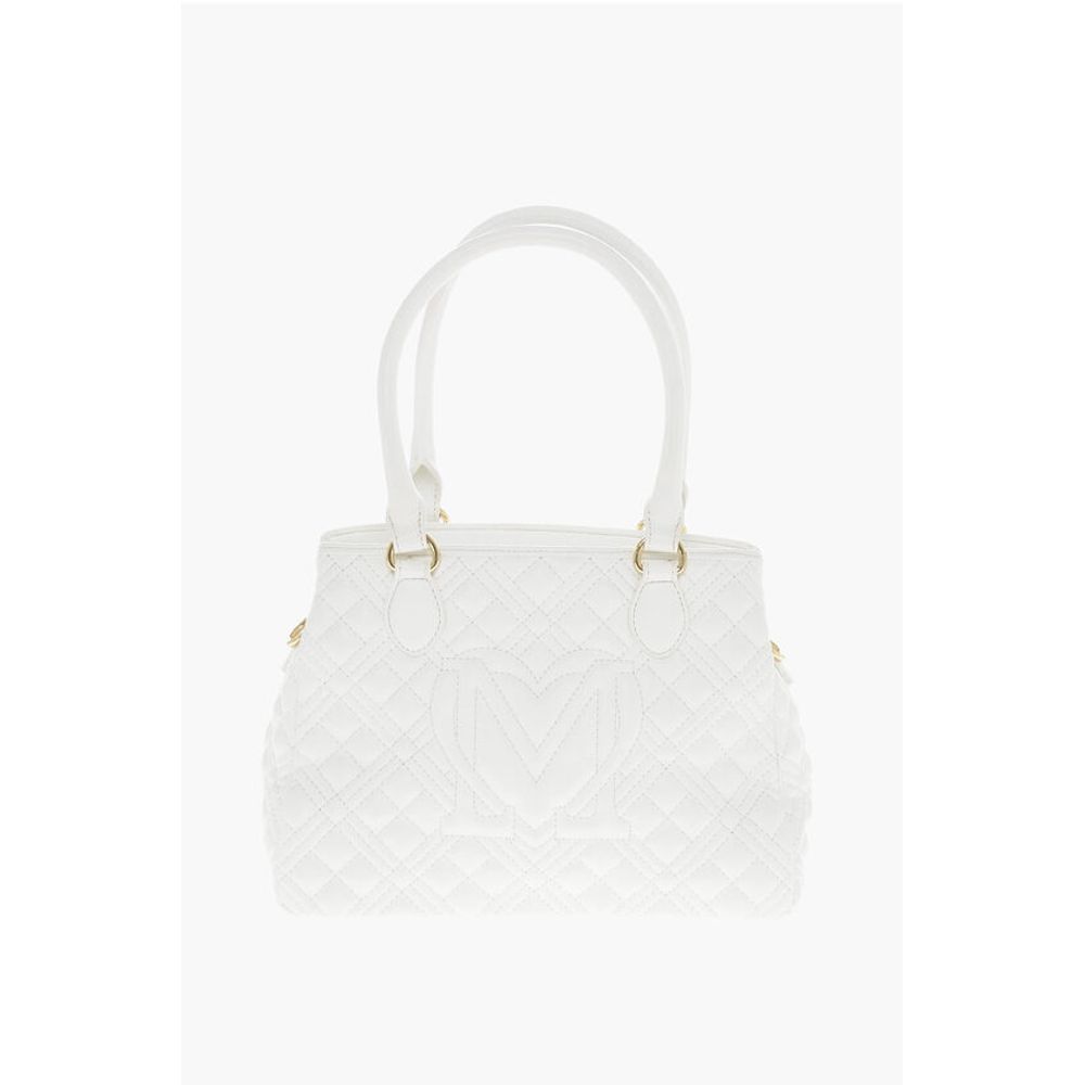 Moschino LOVE Quilted Textured faux Leather with a LM Logo