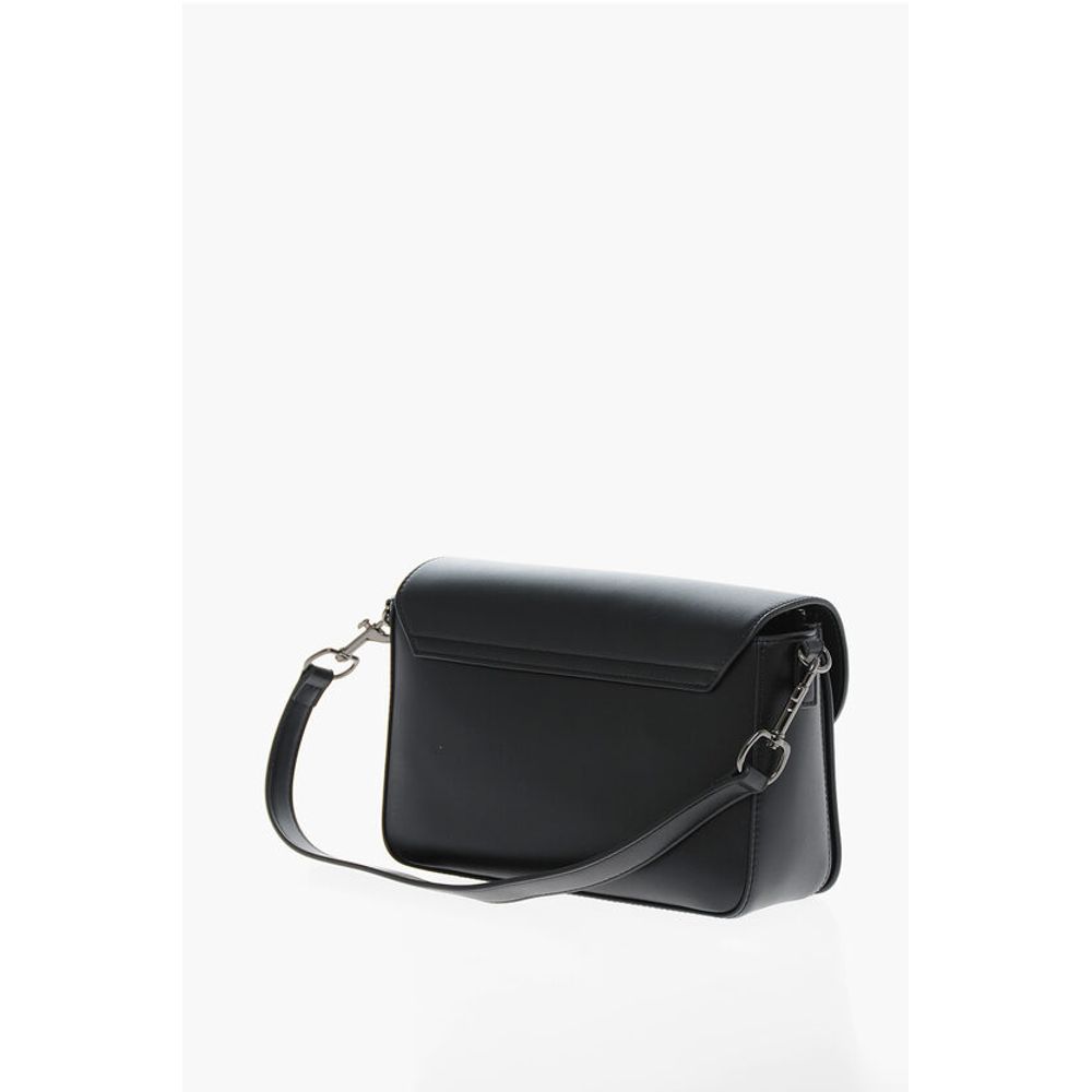Moschino LOVE Faux Leather Bag with Silver-Effect Closure