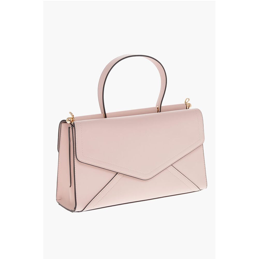 Moschino LOVE Faux Leather Envelope Bag with Removable Shoulder Strap