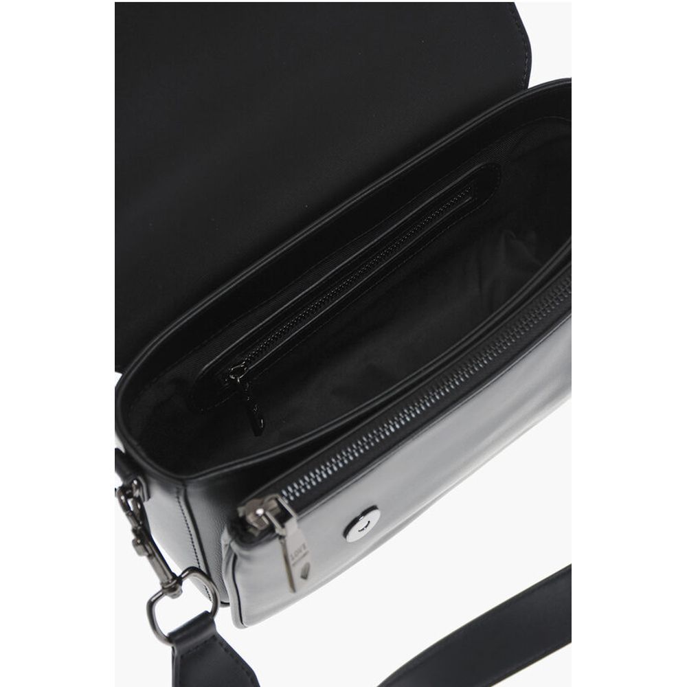 Moschino LOVE Faux Leather Bag with Silver-Effect Closure