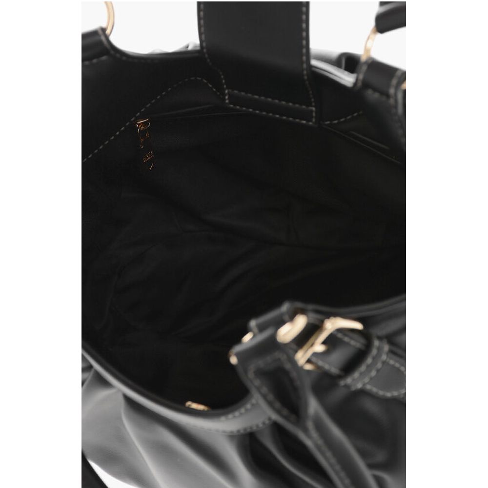 Moschino LOVE MOSCHINO Faux Leather Bucket Bag with Golden Details