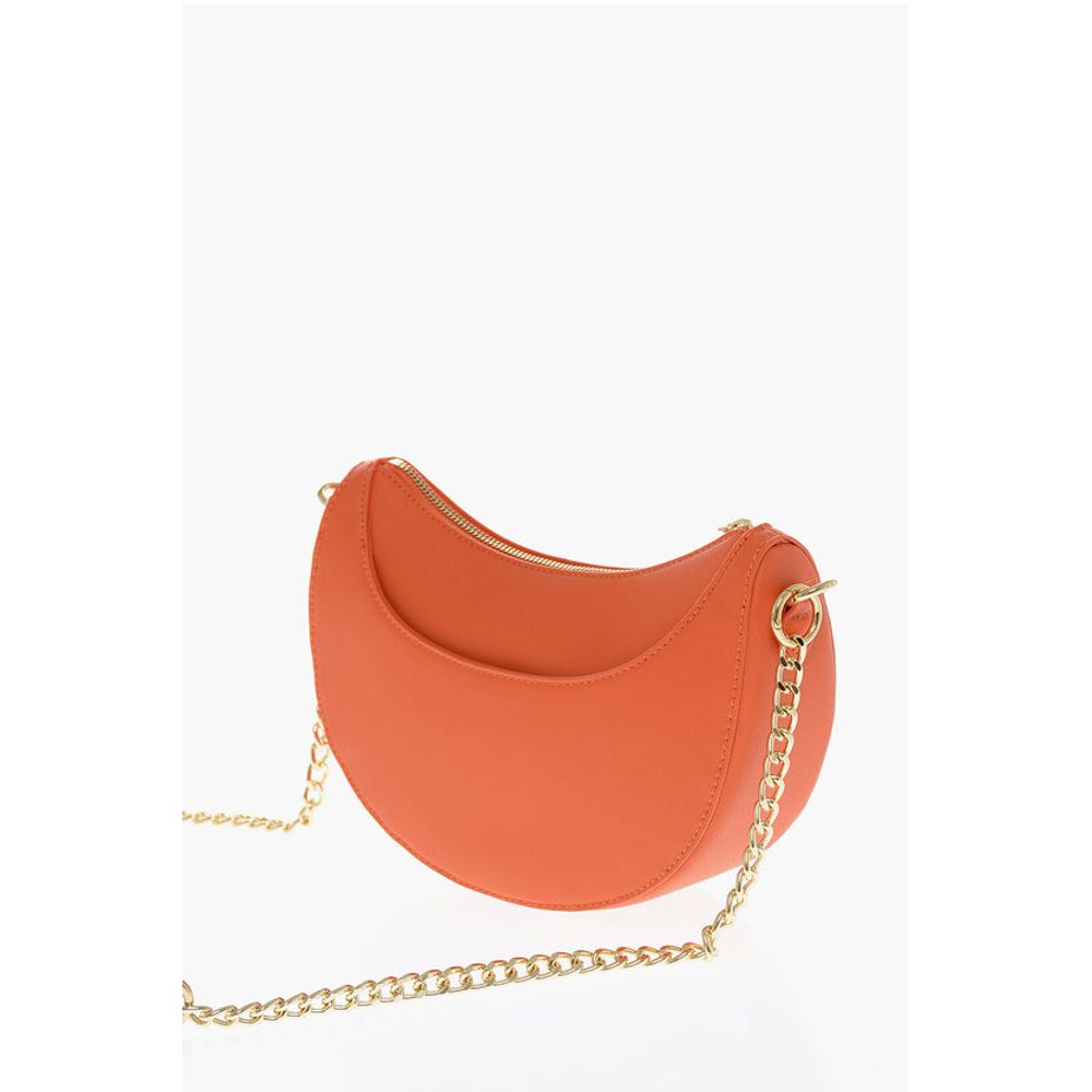 Moschino LOVE Saffiano Faux Leather hobo Bag with Embossed Heart