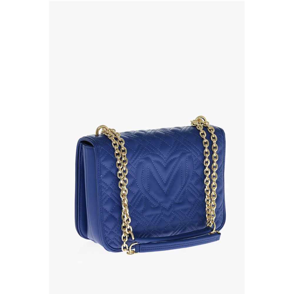 Moschino LOVE MOSCHINO Faux Leather Quilted Shoulder Bag with LM-Logo