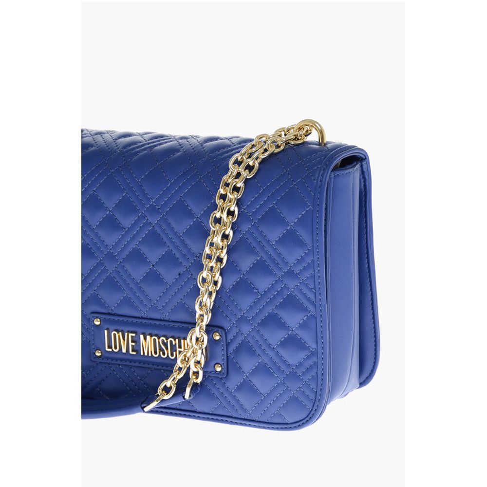 Moschino LOVE MOSCHINO Faux Leather Quilted Shoulder Bag with LM-Logo