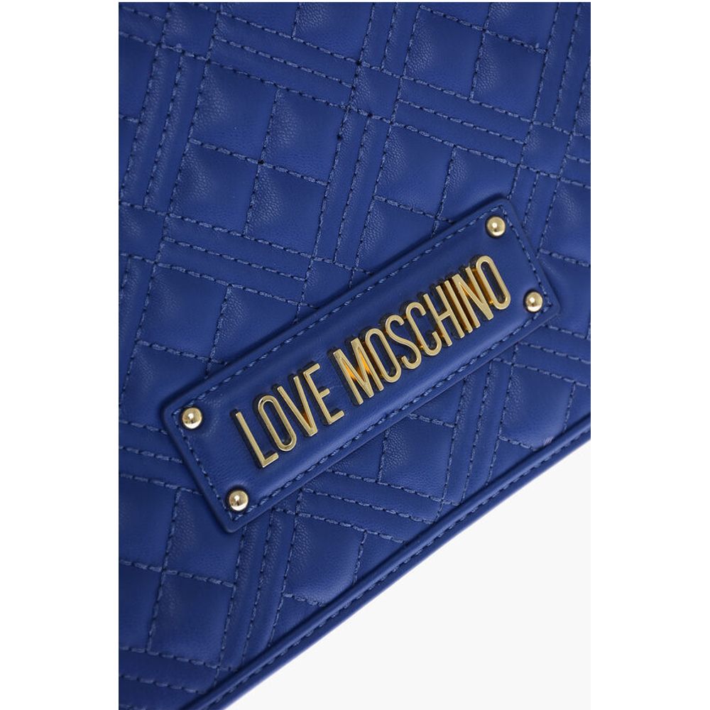 Moschino LOVE MOSCHINO Faux Leather Quilted Shoulder Bag with LM-Logo