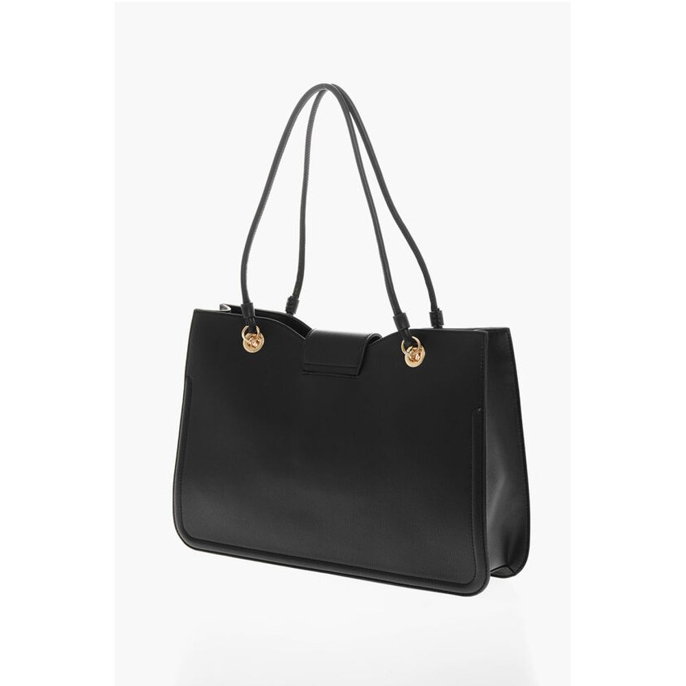 Moschino LOVE MOSCHINO Faux Leather Tote Bag with Golden Closure