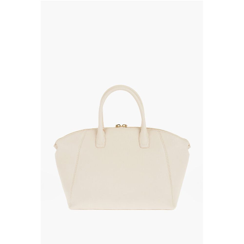 Moschino LOVE Faux Leather Tote Bag with Golden Logo