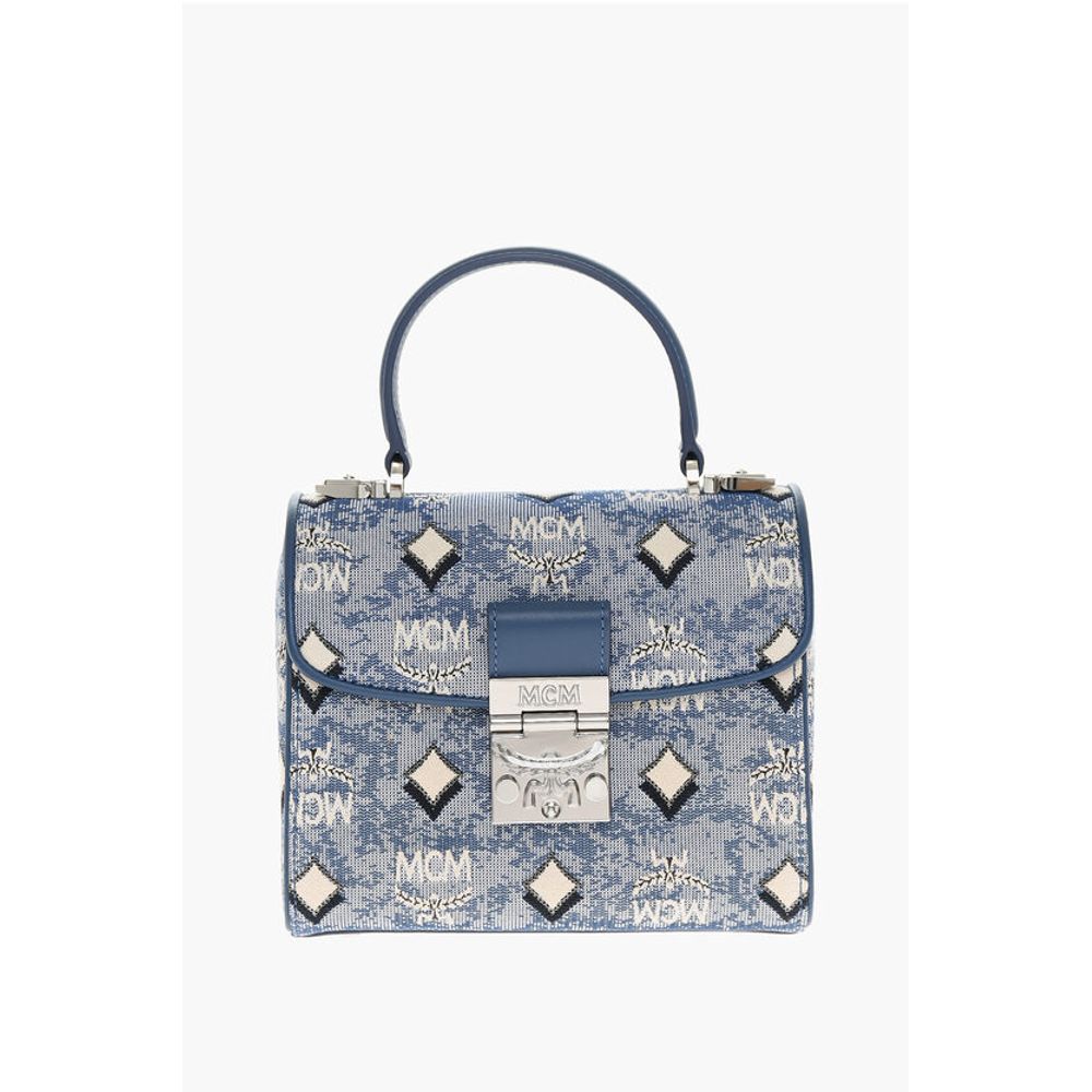 MCM Vintage Monogram Jacquard TRACY Crossbody Bag with Laurel Lo