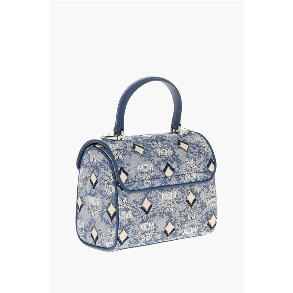 MCM Vintage Monogram Jacquard TRACY Crossbody Bag with Laurel Lo