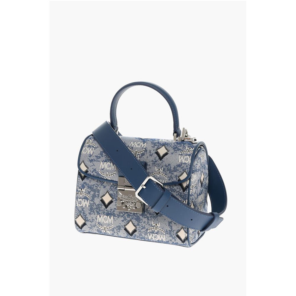 MCM Vintage Monogram Jacquard TRACY Crossbody Bag with Laurel Lo